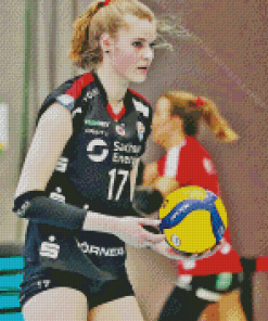 camilla weitzel chieri 76 volleyball player Diamond Paintings