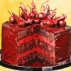 cherry ripe brownie cake Diamond By Numbers