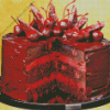 cherry ripe brownie cake Diamond By Numbers