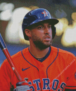 cool George Springer Diamond By Numbers