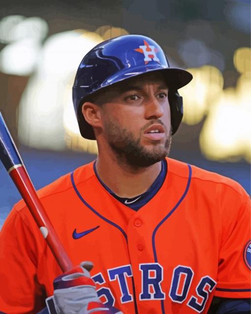 cool George Springer Diamond By Numbers