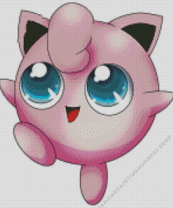 cute Jigglypuff Diamond By Numbers