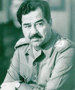 monochrome Saddam Hussein Diamond Paintings