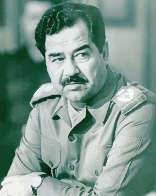 monochrome Saddam Hussein Diamond Paintings