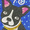 mosaic dog pet Diamond Paintings