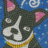 mosaic dog pet Diamond Paintings