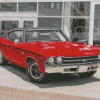 red 69 Chevrolet ss Diamond By Numbers