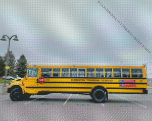 school bus Diamond Paintings