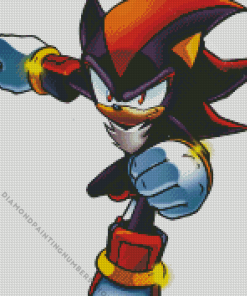 shadow sonic Character Art Diamond By Numbers