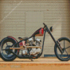 vintage Chopper bike Diamond Paints