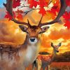 Autumn deers Diamond Paints