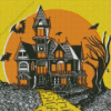 Illustration Haunted house Diamond Paints