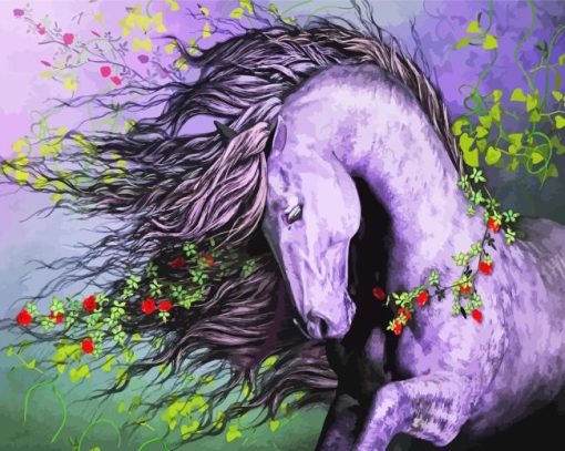 Purple horse Art Diamond Paintings