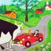 Road Block Maud Lewis Diamond Paints