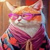 aesthetic asian cat Diamond Paintings