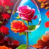 aesthetic flowers Diamond Paintings