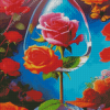 aesthetic flowers Diamond Paintings