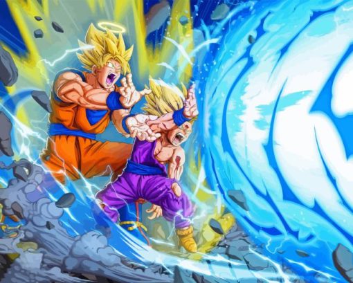 Father son kamehameha Diamond Paintings