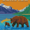 Glacier park poster Diamond By Numbers