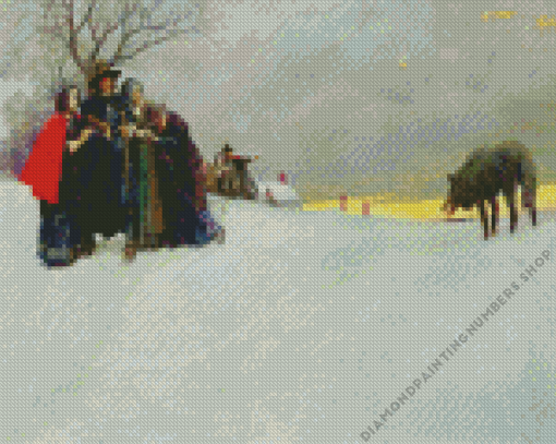 Howard Pyle A wolf had not been seen Diamond By Numbers