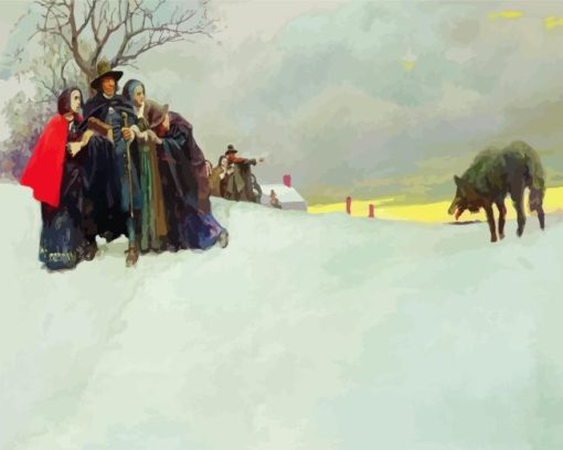 Howard Pyle A wolf had not been seen Diamond By Numbers