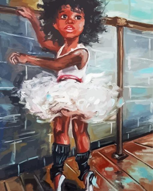 Little Black ballerina Diamond By Numbers