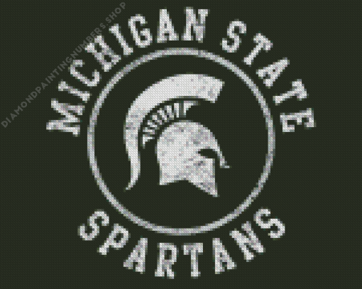 Michigan State Spartans logo Diamond Paints