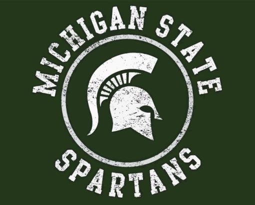 Michigan State Spartans logo Diamond Paints