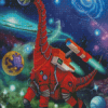 Space dinosaur Diamond Paints