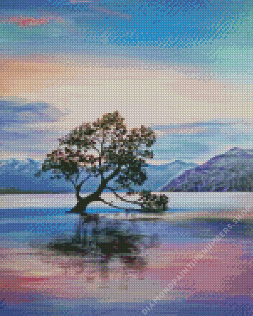 Wanaka tree art Diamond By Numbers