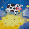 beautiful Cow jump over moon Diamond By Numbers