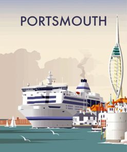 portsmouth city poster Diamond Paints