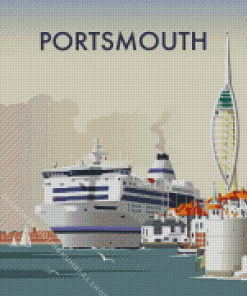 portsmouth city poster Diamond Paints