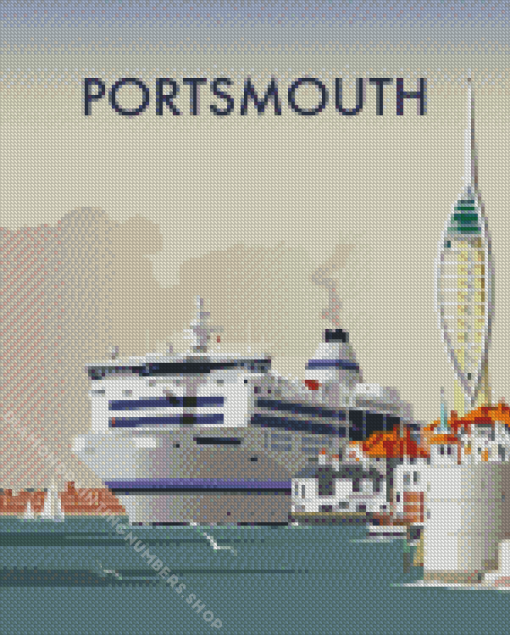 portsmouth city poster Diamond Paints