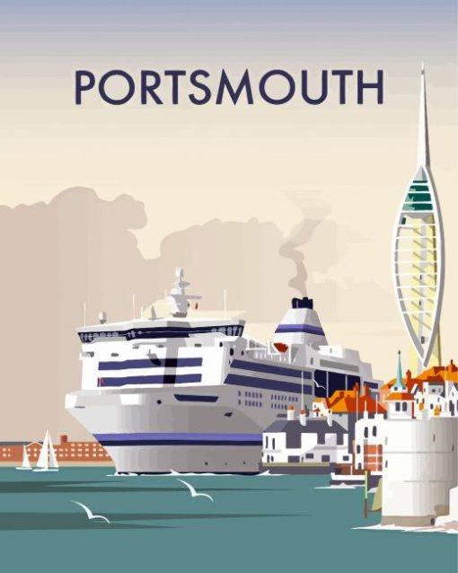 portsmouth city poster Diamond Paints