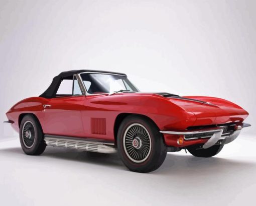 red 67 stingray Diamond By Numbers