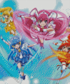 smile precure Girls Diamond Paints