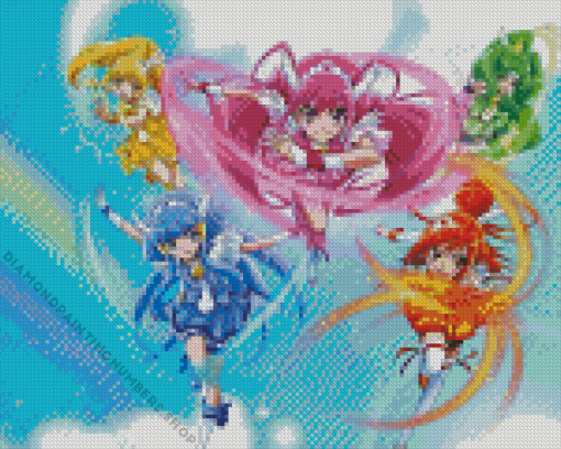 smile precure Girls Diamond Paints