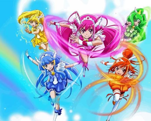 smile precure Girls Diamond Paints