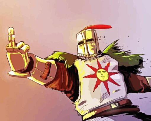 warrior Dark souls solaire Diamond Paintings