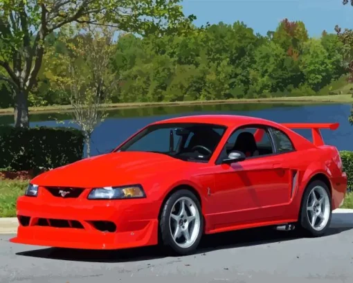 2000 mustang Diamond By Numbers