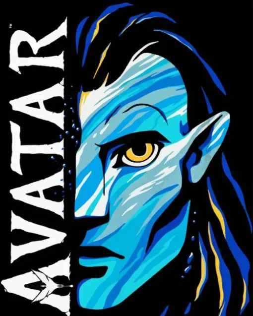 Avatar Jake Sully Diamond By Numbers