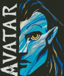 Avatar Jake Sully Diamond By Numbers