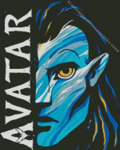 Avatar Jake Sully Diamond By Numbers