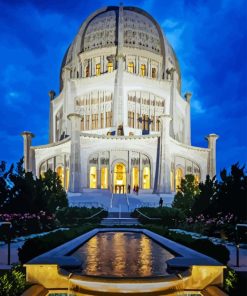 Bahai House of Worship Diamond Paints