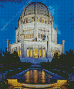 Bahai House of Worship Diamond Paints