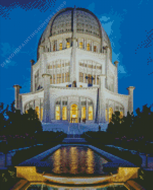 Bahai House of Worship Diamond Paints