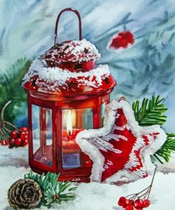 Christmas lamp art Diamond Dotz