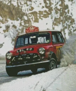 Classic Mini rally car Diamond By Numbers