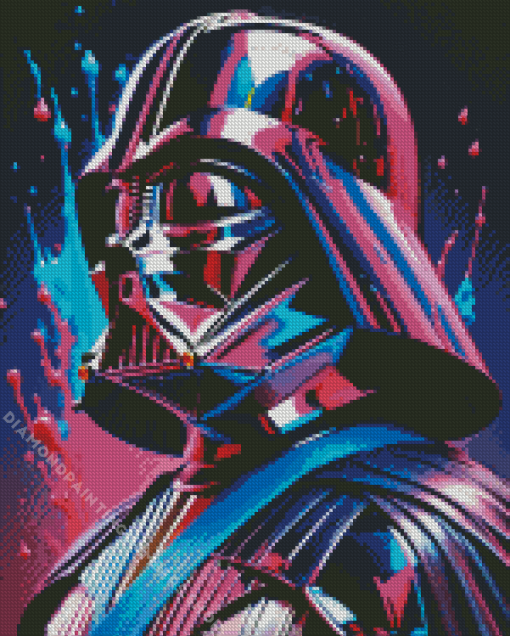 Colorful darth vader Diamond By Numbers